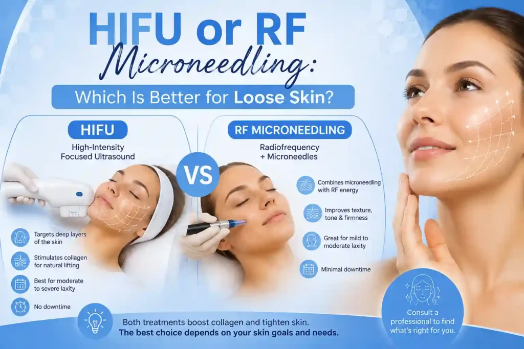Lost the Weight but Not the Loose Skin? What You Should Know 2 HIFU or RF Microneedling: Which Is Better for Loose Skin Brownhills?